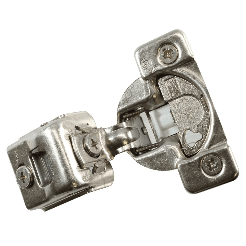 TEC 864 108° Opening Wrap-Around Face Frame Hinge, 42mm Boring Pattern, Soft-Closing, 1-1/4" Overlay, Dowelled