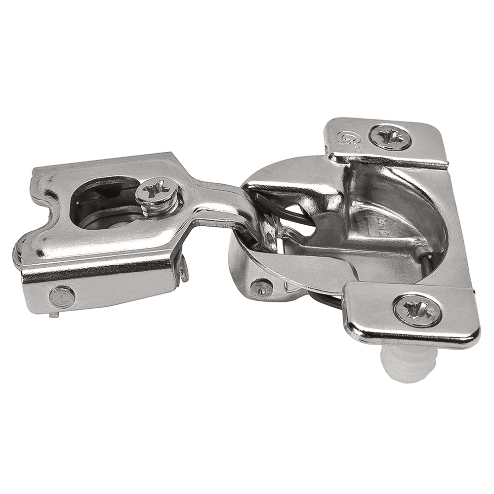 TEC 864 108° Opening Wrap-Around Face Frame Hinge, 45mm Boring Pattern, Self-Closing, 1-1/2" Overlay, Dowelled
