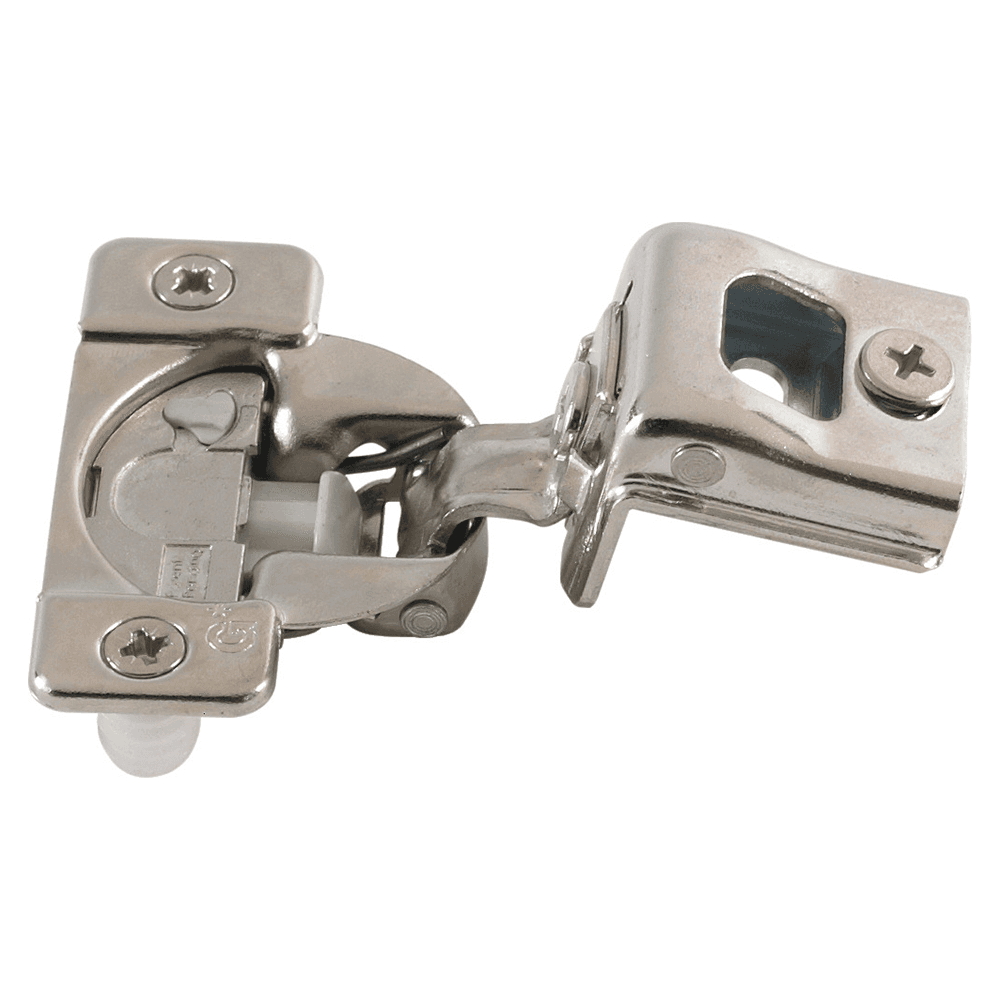 TEC 864 108° Opening Wrap-Around Face Frame Hinge, 45mm Boring Pattern, Soft-Closing, 1-1/4" Overlay, Dowelled
