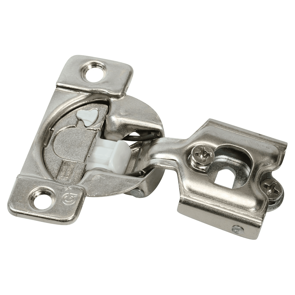 TEC 864 108° Opening Wrap-Around Face Frame Hinge, 45mm Boring Pattern, Soft-Closing, 1/2" Overlay, Screw-On
