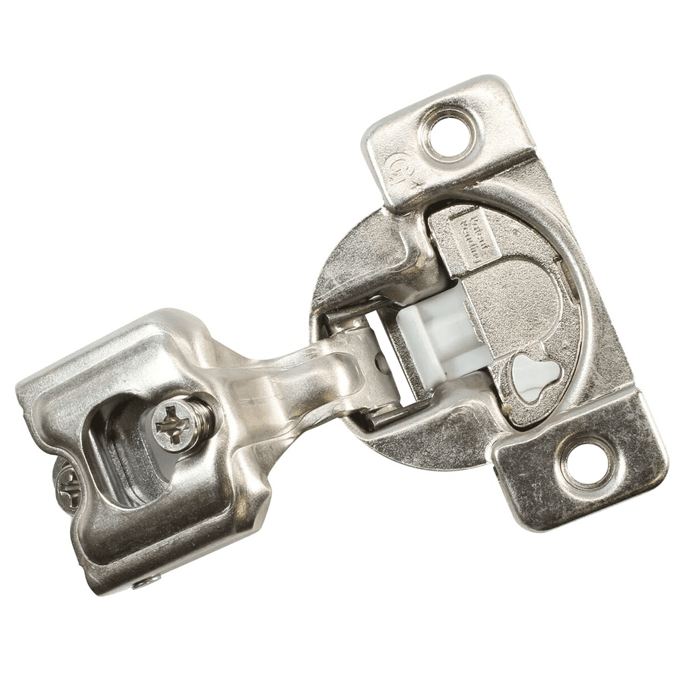 TEC 864 108° Opening Wrap-Around Face Frame Hinge, 45mm Boring Pattern, Soft-Closing, 1" Overlay, Screw-On