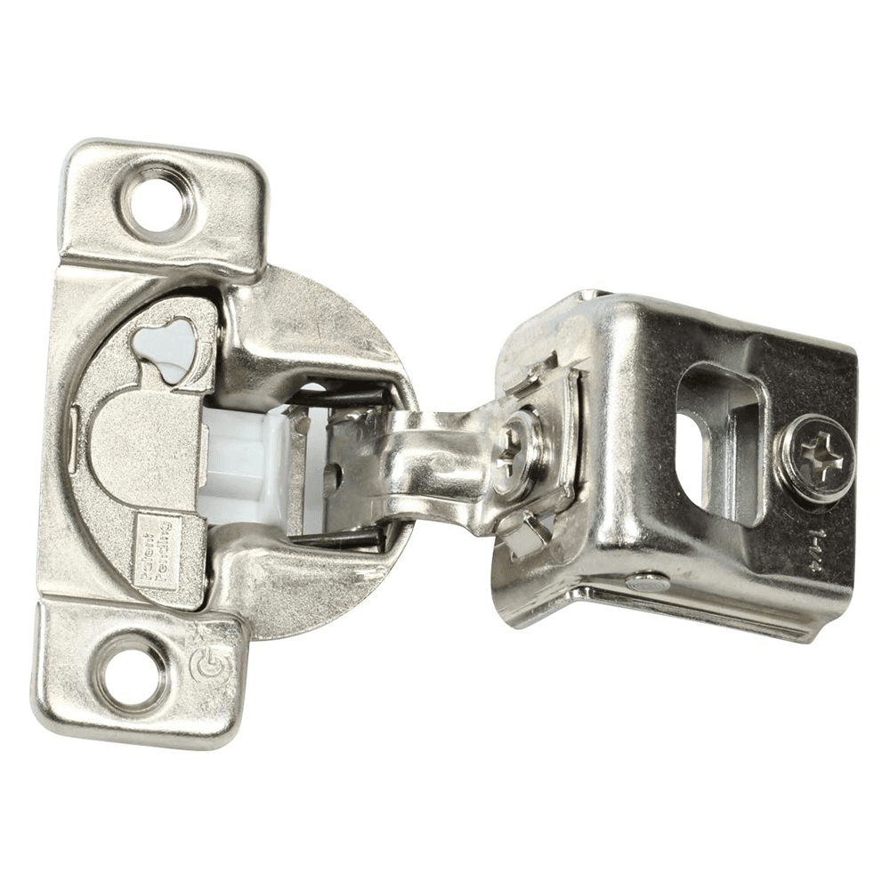 TEC 864 108° Opening Wrap-Around Face Frame Hinge, 45mm Boring Pattern, Soft-Closing, 1-1/4" Overlay, Screw-On