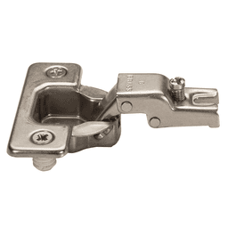 TEC 872 110° Opening Euro Face Frame Hinge, 45mm Boring Pattern, Self-Closing, 1/2" Overlay, Dowelled