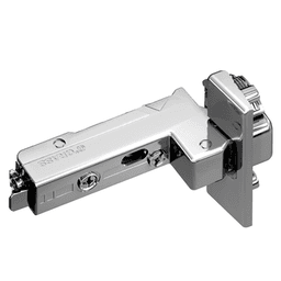 Tiomos 95° Opening Thick Door Hinge, 42/45mm Bore Pattern, Soft-Closing, Inset, Nickel-Plated, Impresso