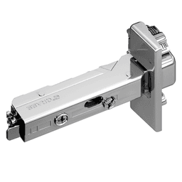 Tiomos 110° Opening Hinge, 42/45mm Bore Pattern, Soft-Closing, Overlay, Nickel-Plated, Impresso