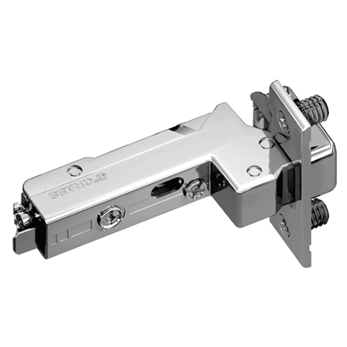 Tiomos 110° Opening Hinge, 42mm Bore Pattern, Soft-Closing, Inset, Nickel-Plated, Dowelled