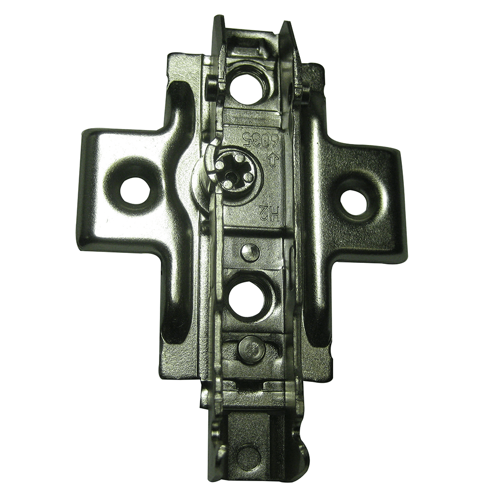 Tiomos Adjustable Mounting Plate, 4-Point Fixing, Nickel-Plated, Expando, 0mm