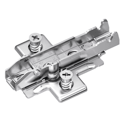 Tiomos Adjustable Mounting Plate, 4-Point Fixing, Nickel-Plated, Expando, 3mm