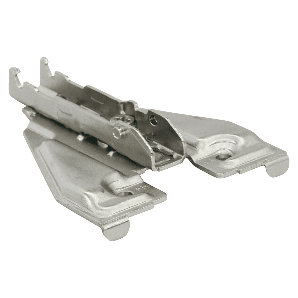 Tiomos Cam Adjustable Face Frame Mounting Plate for Wood Screws, Nickel-Plated, Screw-On, 5mm