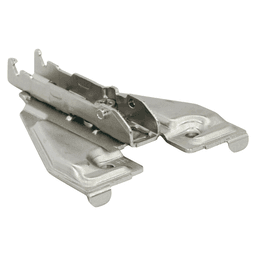 Tiomos Cam Adjustable Face Frame Mounting Plate for Wood Screws, Nickel-Plated, Screw-On, 5mm