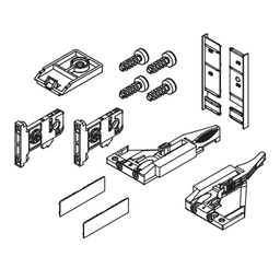 Vionaro H89 Inset Drawer Accessory Set, Silver Gray