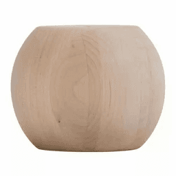 4-7/8" Wide x 4" High Large Ball Bun Foot, Oak