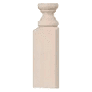 2-1/2" x 8" Adjust-A-Trim Split Column Block/Cap, Oak