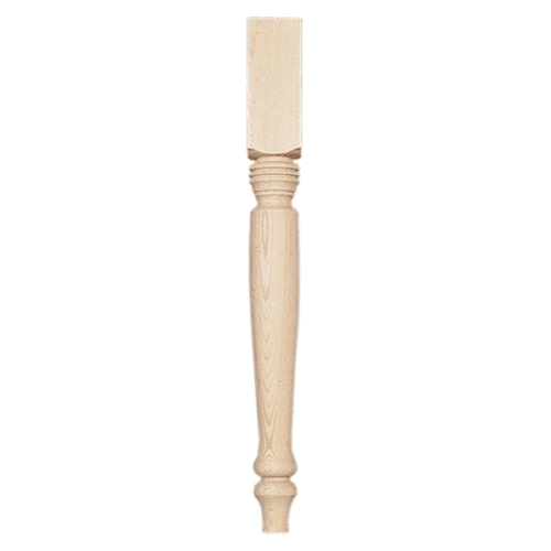 2-1/4" Wide x 21-1/4" High Country Table Leg, Ash