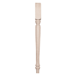 2-1/4" Wide x 29" High Country French Table Leg, Cherry