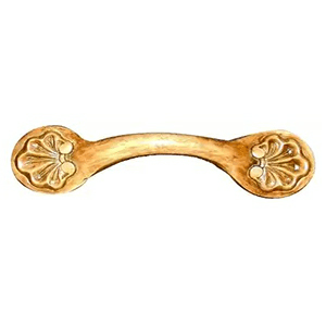 8-1/2" Shell Horizontal Wood Pull, Cherry