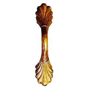 8-1/2" Gardenia Vertical Wood Pull, Linden