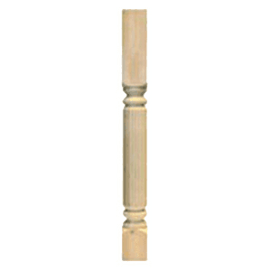 35-1/4" Athens Reeded Split Turning, Alder