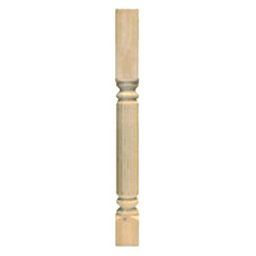 35-1/4" Athens Reeded Split Turning, Alder