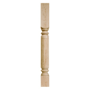 35-1/4" Athens Fluted Split Turning, Maple