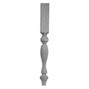 35-1/4" Paris Reeded Split Turning, Cherry