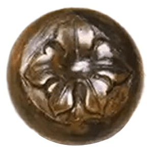 1-1/2" Grape Small Wood Knob, Oak, 1-3/8" Projection