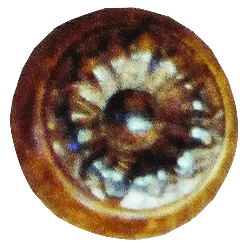 1-3/4" Lilies Large Wood Knob, Oak