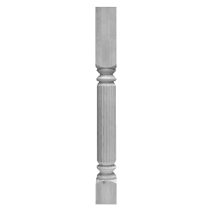 36" Athens Reeded Whole Turning, Alder