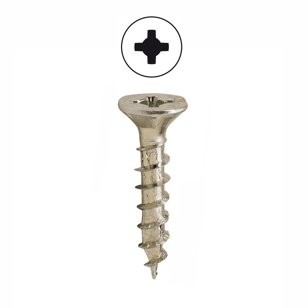#10 x 3/4" Flat Head SPAX® Hinge/Drawer Slide Screw, Combo Drive with Nibs, Zinc, Box of 100