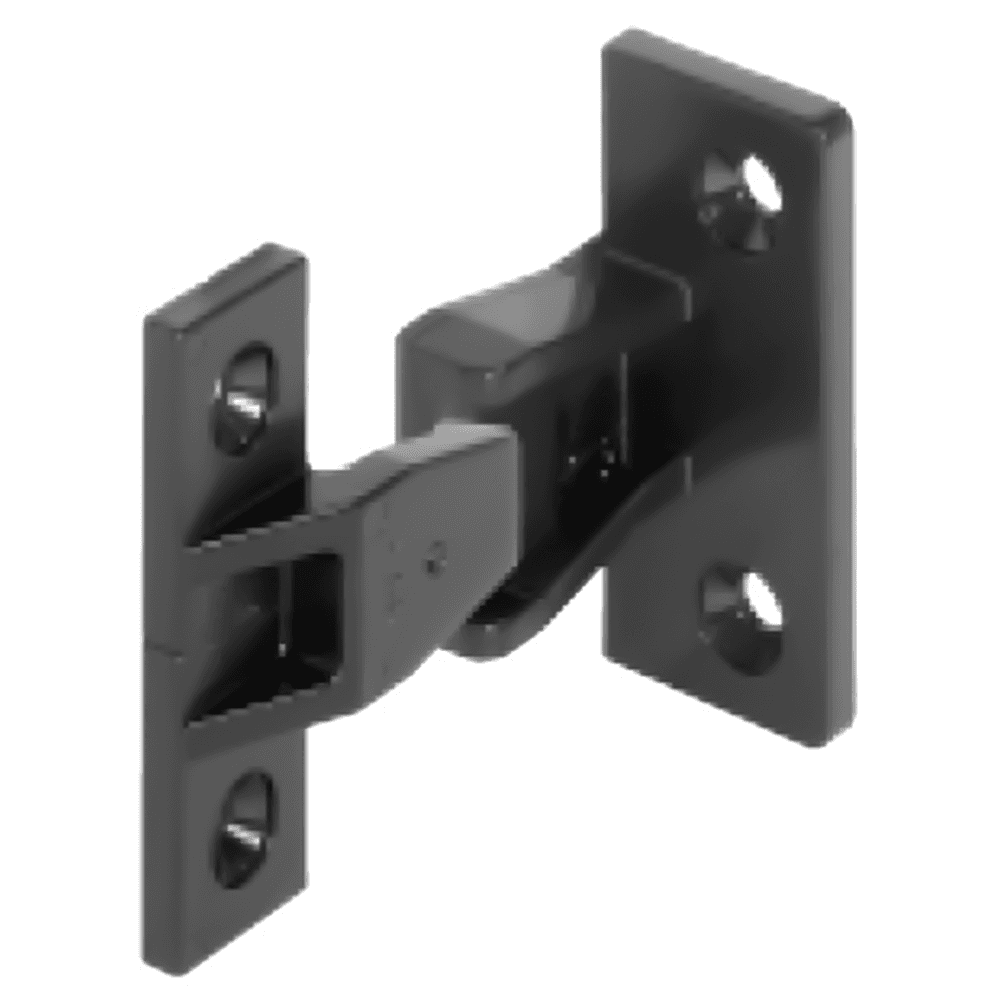 48mm x 16mm Plastic Keku Push-in Fitting Wood Screw, Black
