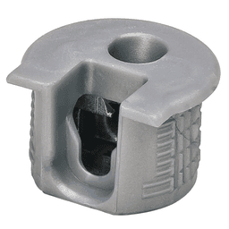 Rafix™ 19mm Connector Housing without Dowel with Ridge, Gray