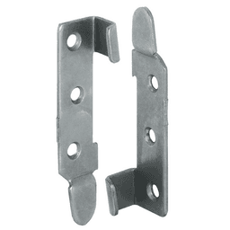 95mm Angled Bed Fitting, Galvanized, Set of 1