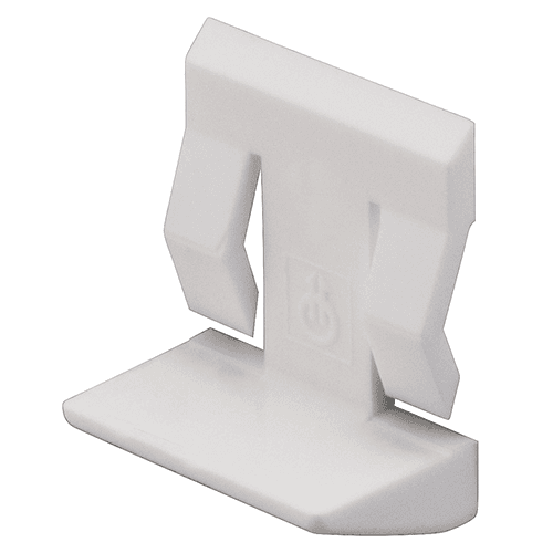 5mm Plastic Locking Shelf Support, White Finish