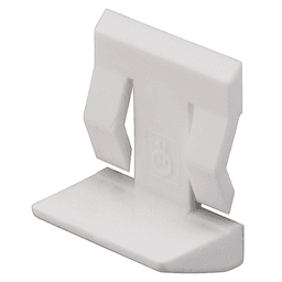 5mm Plastic Locking Shelf Support, White Finish