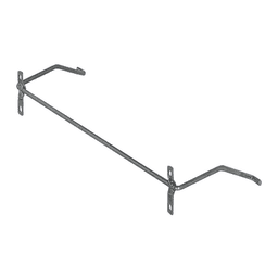 Toekick Folding Step Stool Foot Bracket, Galvanized