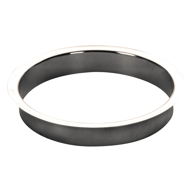 6-3/4" 1-Piece Trash Grommet, Polished Stainless Steel, 1" Liner Depth