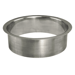6150 10-3/4" 1-Piece Trash Grommet for 10" Hole, Polished Stainless Steel, 2" Liner Depth