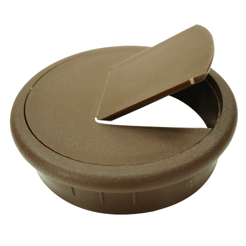 6630 2-1/4" 2-Piece Cable Grommet, Brown