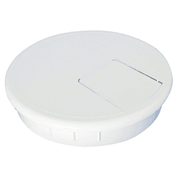 6637 2-5/8" 2-Piece Cable Grommet, White