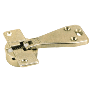 90° Opening Fascia Hinge With Spring, 45mm Bore Pattern, Nickel-Plated