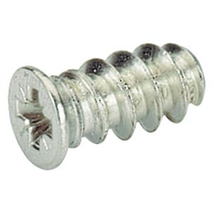 6mm x 14mm Direct Fixing Screw, Nickel, Box of Thousand by Hettich America