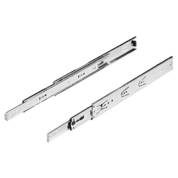 5632 Drawer Slide with 90lb Capacity, Full Extension, Side-Mount, Self-Closing, Galvanized steel, 26"