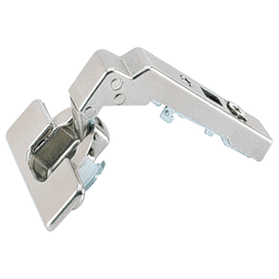 Intermat 9936 W90 95° Opening Hinge, 45mm Bore Pattern, Self-Closing, Overlay, Nickel-Plated, Screw-On
