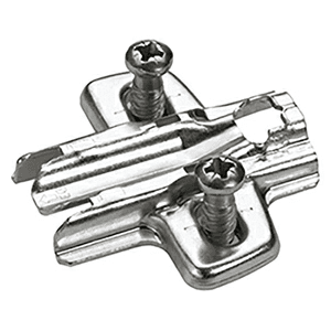 Adjustment Cross Mounting Plate with Euro Screw, Nickel Plated, 1.5mm