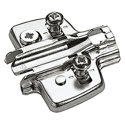 Adjustment Cross Mounting Plate with Euro Screw, Nickel-Plated, 0mm