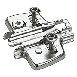 Adjustment Steel Cross Mounting Plate with Chipboard Screw, Nickel-Plated, 3mm