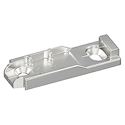 Linear Mounting Plate with Height Adjustment, Nickel-Plated, Screw-On, 3mm