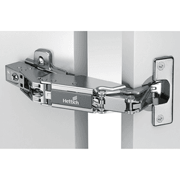 Sensys 8657 165° Opening Zero Protrusion Hinge, 45mm Bore Pattern, Self-Closing, Overlay, Nickel-Plated, Fix Fast Assembly