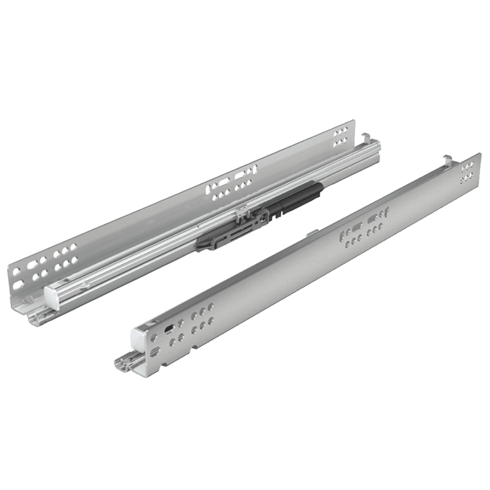 9" Quadro V6 IW21 Undermount Drawer Slide for 5/8" Material, 100lb Capacity Full Extension with Silent System Soft-Closing
