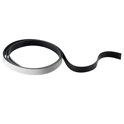 Coloured Cover Set for Concealing Runner Profile, 25mm High, 2500mm, Black